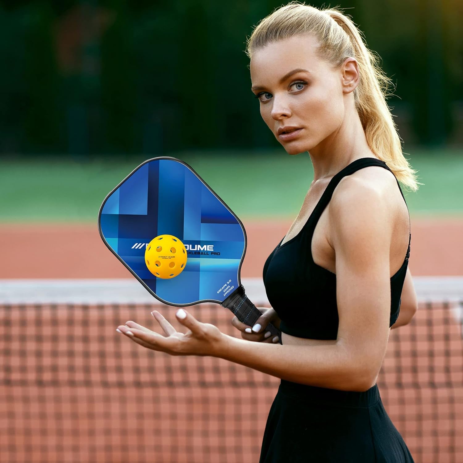 Pickleball Paddles Set of 2 Pickle Ball Paddles Carbon Fiber Pickleball Paddles Cute Pickleball Paddle Set Premium Graphite Carbon Toray 700 4 Pickleball Balls Carry Case USAPA Approved